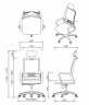 Кресло FALTO D3 DTR-11KPL/BK/BK Спинка черная/сидение черное/Каркас черный
